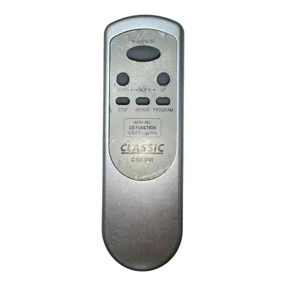 Classic *READ* Remote Control CS836R Infra-red CD Function Silver Grey Tested
